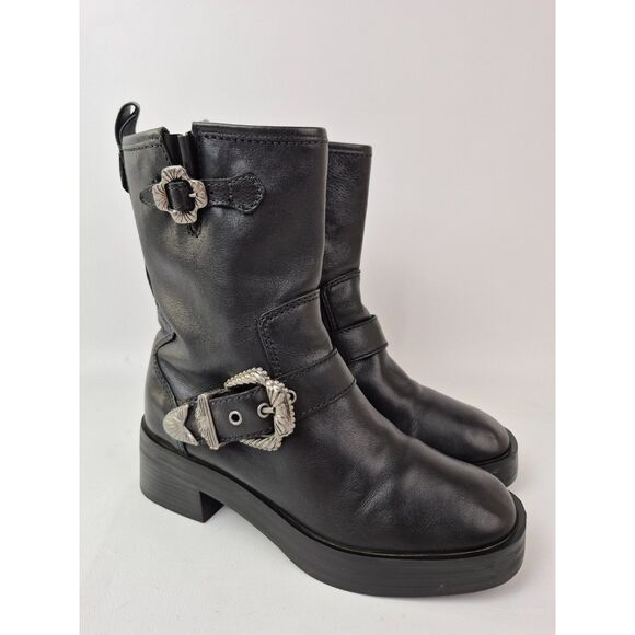 Larroudé Women´s Black Larroude Hardy Moto Leather...